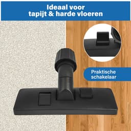 Stofzuigermond universeel - Zuigmond - Parketborstel - Stofzuigerborstel universeel - Geschikt voor Miele, Philips, AEG, Electrolux, Nilfisk, Rowenta etc. - 30 tot 37mm - Premium kwaliteit — thumbnail 1