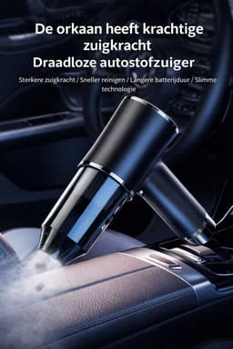 SoNis Mini Stofzuiger Draadloos – Auto - Kantoor - Kruimeldief compact & Oplaadbaar – Handstofzuiger - Inclusief 3 Opzetstukken – HEPA-Filter – Compressor handig voor ballonen , zwembandjes etc. — thumbnail 5