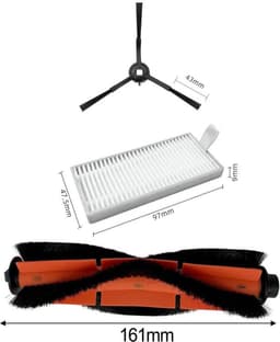 Robot Stofzuiger Onderdelen - Vervangingsset Reiniging - Efficiënt Schoonmaken - Compleet Pakket - 15 x 10 x 5 cm — thumbnail 4