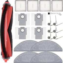 20-delige Accessoireset - Geschikt voor Roborock Q10 S5, S5+ & X5 - Complete Onderhoudskit - Inclusief Hoofdborstel, HEPA Filters, Dweilpads & Stofzakken - Robotstofzuiger Reserveonderdelen — thumbnail 1