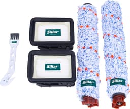 Sillar set accessoires voor stofzuiger - reserveonderdelen - geschikt voor Bissell CrossWave 1866 1868F PET - 2x HEPA-filters, 2x hoofdborstels, 1x reinigingskam - 8 stuks — thumbnail 1