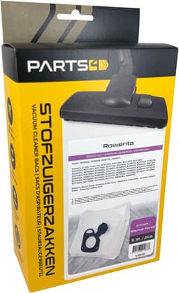 5 Stofzuigerzakken PARTS4® geschikt voor Rowenta | Made in Europe | Passend in o.a. Rowenta Silence Force, X-Trem Power, Compact Power, Green Force, Power XXL, X-Plorer, RO10 — thumbnail 1