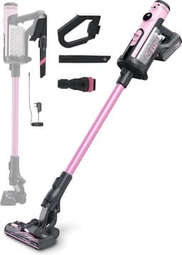 Numatic Hetty Quick Draadloze Steelstofzuiger HTY100P - Met zak - Roze — thumbnail 1