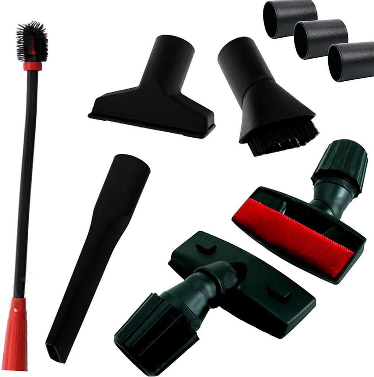 Maxorado stofborstel Set 6-delig - stofzuiger mondstuken UNIVERSEEL voor 32/35mm - geschikt voor Bosch, Siemens, Philips, Panasonic, Miele, Numatic, Electrolux, Nilfisk, AEG, BSH, Samsung, Kärcher, Privileg, FAM en meer - Zuigmond — afbeelding 1