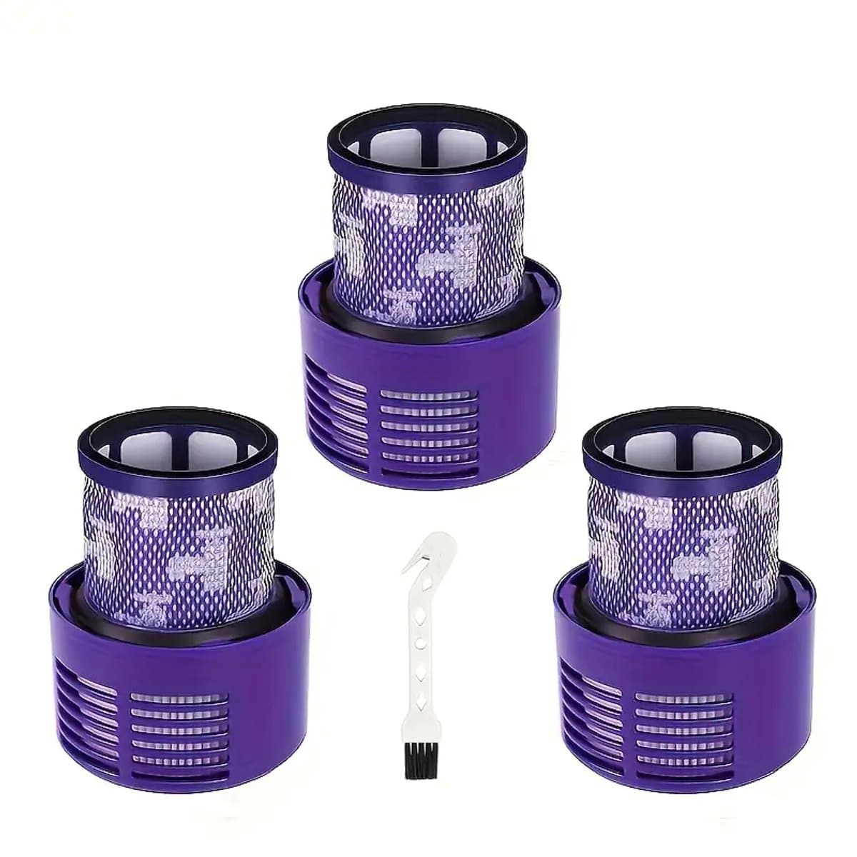 17 Parts – 3-Pack HEPA Motorfilters 970013-02 – Geschikt voor Dyson V11 & V15 Steelstofzuigers – Compatibel met SV14, SV17, SV22 – Wasbare Vervangende Filters – Voor Absolute, Pro, Total Clean, Torque Drive, Animal & Parquet — afbeelding 1