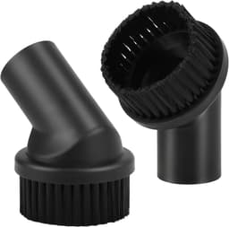 TOVBMUP 2 Stuks Stofzuigerborstels - Universele Stofzuiger Bürste - Geschikt voor Alle Merken met 35mm Buis - Stevige Borstels voor Snelle Reiniging - Diameter 67mm x Hoogte 25mm - Kunststof - Complete Set voor Meubels en Vloeren — thumbnail 1