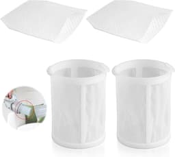 4 stuks stofzuigeraccessoires, 2 voorfilters + 2 Pre filters Geschikt voor Makita CL100/106/180 DCL180 stofzuigerfilter, voorfilterdeel 451208-3, filterdeel 443060-3 — thumbnail 1