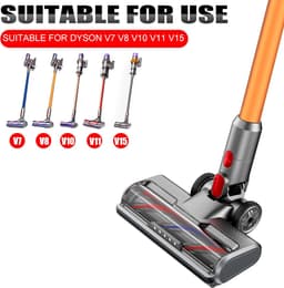 LED-verlichtte Motoriseerde Turbo Borstel Geschikt voor Dyson V7 V8 V10 V11 V15, Snelloset met Rollenborstel voor Tapijten, Parket & Tegelwerk — thumbnail 2