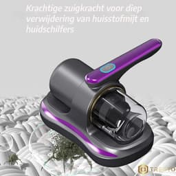 TRESTO - Huisstofmijtzuiger – Draadloos - Krachtig - Draagbaar - Allergievrij Wonen - Kruimeldief — thumbnail 5