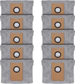 10 STUKS Stofzakken voor eufy RoboVac L35 Hybrid/L35 Hybrid+ LR30 Hybrid/LR30 LR20 Auto-Empty Station, 4-laags filtersysteem met actieve koolstofweefsel om ongewenste geurtjes te verwijderen — thumbnail 1