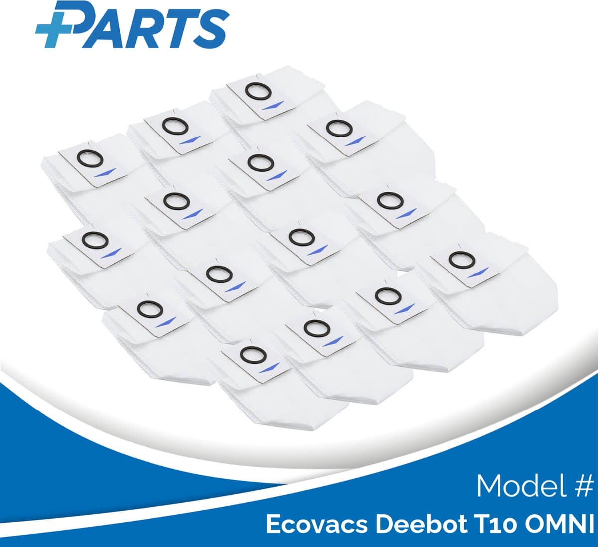Ecovacs Deebot T10 OMNI Stofzakken (15 Stuks, Plus.Parts® alternatief voor D-DB03-0003) — afbeelding 1