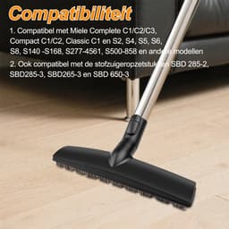 Skynzor - Stofzuiger Borstel - Stofzuiger Mondstuk - Stofzuigermonden - Geschikt voor Miele (Complete/Compact/Classic C1, C2, C3, S2, S4, S5, S6, S8, S140 -S168, S277-4561, S500-858) - Compatibel met Miele Sbd285-2, Sbd285-3, Sbd265-3, Sbd650-3 — thumbnail 5
