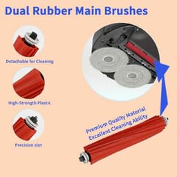 Veegrobot vervangingsonderdelen - Geschikt voor stofzuigers Roborock P10 - Accessoires - Stofzuigeronderhoudsset - 7 stuks — thumbnail 5