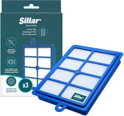 Sillar, set 2 stofzuigerfilters, HEPA, anti-allergeen, geschikt voor Electrolux Classic Silence Ultra Silencer Pure D8 D9, vervanging voor filters AFS1W, EFH12, FSEL01, FR-6558, FR-7111, 9001951202 — thumbnail 2