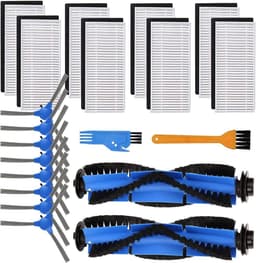 Vervangende onderdelen geschikt voor Eufy RoboVac 11S, 15C, 30, 30C, 12, 35C robotstofzuiger, accessoireset 8 zijborstels, 2 hoofdborstels, 8 filters, 2 reinigingsgereedschappen (18 stuks) — thumbnail 1