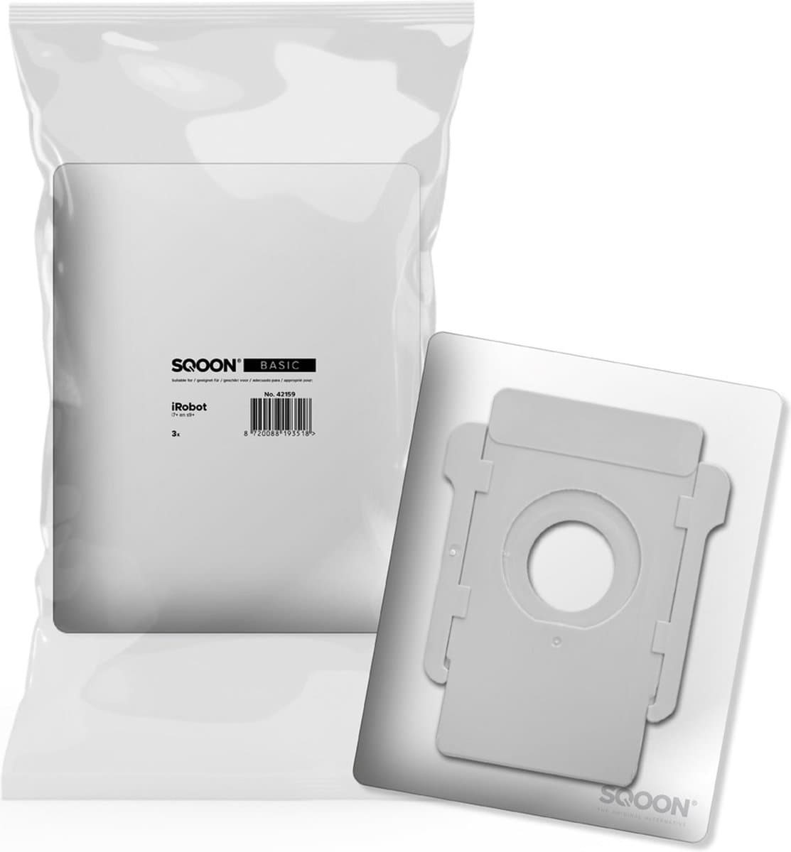 SQOON® Stofzuigerzakken geschikt voor iRobot Roomba i7+, s9+ & e-serie - Gelijk aan model: 4626194 - Voor Clean Base™ automatische vuilafvoer — afbeelding 1