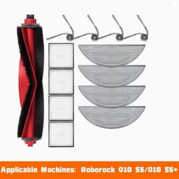 Accessoireset voor Roborock Q10 S5 / Q10 S5 Robotstofzuiger, Reserveonderdelen Inclusief 1 Hoofdborstel, 4 HEPA Filters, 4 Doekjes, 4 Zijborstels — thumbnail 1