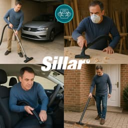 Sillar, stofzuigerzakken synthetisch - anti-allergeen, vervanging voor 6.959-130.0 2.863-314.0 KFI 357 - geschikt voor stofzuigers Karcher WD1 WD2 WD3 WD3.200 KWD1 KWD2 KWD3 SE4 SE4001 SE4002 - 4 stuks — thumbnail 4