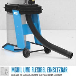 Professionele Afzuiginstallatie voor Houtbewerking - 550 W, 1150 m³/h, Verrijdbaar, Tankvolume 65 l, Incl. Adapterset — thumbnail 4