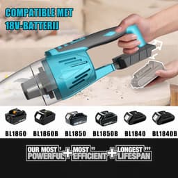 Draadloze handstofzuiger, lichtgewicht borstelloos oplaadbaar 3000mAh, draagbare stofzuiger voor auto en huis, 155w，12kpa — thumbnail 3