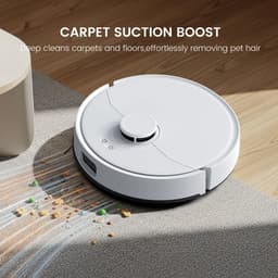 Teendow D63S ULTRA - Robotstofzuiger en moppenset, 10000Pa zuigkracht, superzuiging, randreiniging, automatische mopwas- en droogfunctie, zelfledigend — thumbnail 4