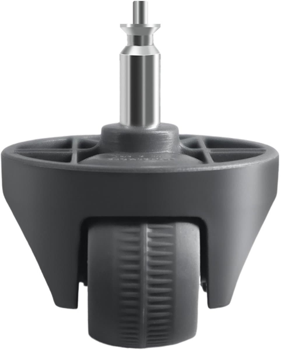Stofzuiger Zwenkwiel - Reservewiel Robot - Soepel Manoeuvreren - Stevig Materiaal - 5 x 5 x 1 cm - Zwart — afbeelding 1