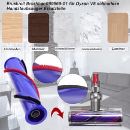 Geschikt voor Dyson V8 stofzuigerrolborstel. — thumbnail 2
