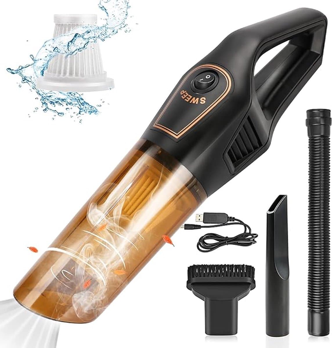 Stofzuiger - 120 WATT - Kruimelzuiger - 12 Volt - Multifunctioneel - Handstofzuiger — afbeelding 1