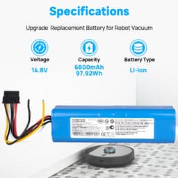 Stofzuigeraccu - 6800 mAh - 14,8 V - Li-ion — thumbnail 4