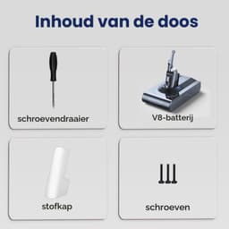 Stofzuigeraccu - 6000 mAh - Geschikt voor Dyson V8 — thumbnail 4