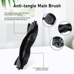 15 stuks - Accessoire-vervanging geschikt voor Tapo RV20 Max Plus/Tapo RV20 Max/Tapo RV30 Max Plus/Tapo RV30 Max stofzuiger - reserveonderdeel, 1 hoofdborstel, 4 reinigingsdoeken, 3 stofzakken, 4 zijborstels, 3 HEPA-Filters — thumbnail 5