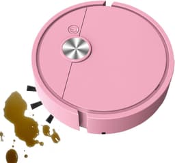 Bureau Stofzuiger - Kruimelrobot - Bureau Schoonhouden - Slimme Navigatie - 27.5 x 26.4 x 7.4 cm - Roze — thumbnail 5