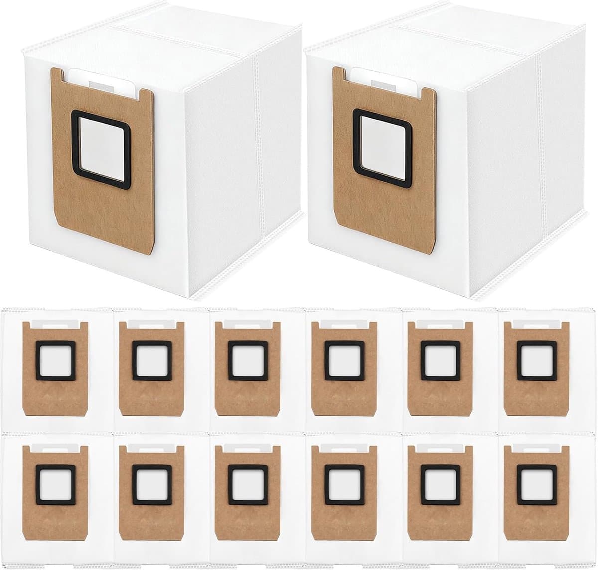 Set van 14 stofzuigerzakken geschikt voor Eufy Omni E20 / E25 / E28 robotstofzuiger, grote capaciteit vervangende stofzakken met hoogwaardige filtering — afbeelding 1