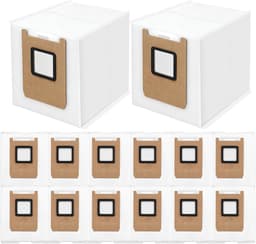 Set van 14 stofzuigerzakken geschikt voor Eufy Omni E20 / E25 / E28 robotstofzuiger, grote capaciteit vervangende stofzakken met hoogwaardige filtering — thumbnail 1