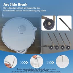 Reserveonderdelen set geschikt voor Roborock Qrevo S5V / Curv / Curv S5X / Edge / Edge S5A, accessoireset met hoofdborstel, HEPA-filters, dweilpads, stofzakken en zijborstels — thumbnail 5