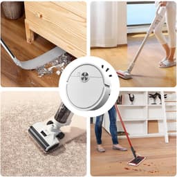 Tafelstofzuiger Robot - Kruimelzuiger Bureau - Bureau Schoonhouden - Intelligente Navigatie - 27.5 cm Lengte - Wit — thumbnail 4