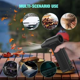 Elektrische Blusser - Handheld Ventilator - Stof Verwijderen - Krachtige 110.000 RPM - Compact Formaat - Zwart — thumbnail 4