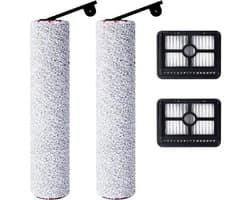 Accessoires Geschikt voor Dreame H12 Pro Ultra / H13 Pro nat- en droogstofzuigers: 2 rolborstels + 2 HEPA-filters