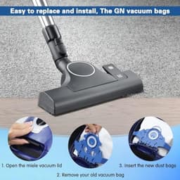 10 Stofzuigerzakken GN voor Miele Complete C3/C2, Classic C1, S2, S5, S8, S400 Serie - Incl. 4 Motor- en 4 Uitlaatfilters - PromoHome — thumbnail 2
