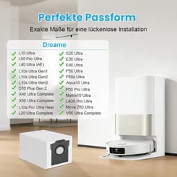 14 stuks stofzakken voor Dreame L10s Ultra Gen 2/Gen 3/X30/X40/X50 Ultra/L10s Pro/L40/L50/Aqua10/Matrix 10 Ultra/Mova E30 Ultra/P50/P10/E40 stofzuigers - 3,2L grote capaciteit stofzuigerzakken — thumbnail 5