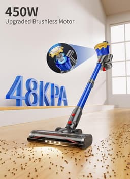 Krachtige Draadloze Steelstofzuiger 600W Hoge Zuigkracht — thumbnail 4