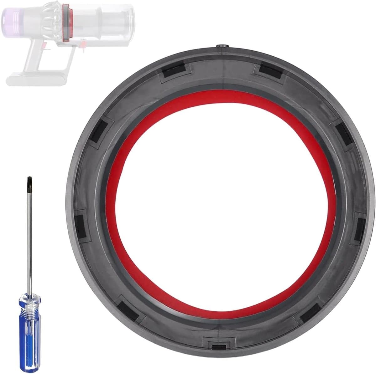 Verbeterde afdichtring voor stofcontainer, vervangonderdelen voor stofzuigers, geschikt voor Dyson V11 en V15 — afbeelding 1
