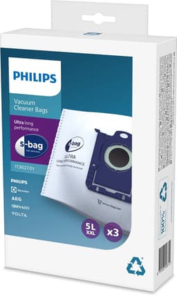 Philips S-Bag FC8027/01 - 3 stuks - Stofzuigerzak Ultra Long Performance — thumbnail 3
