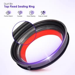 V10 Stofbakafdichtingsring compatibel met Dyson V10 SV12 Cyclone stofzuiger, vervangingsonderdelen voor de stofbak/vuilcontainer, accessoires — thumbnail 3