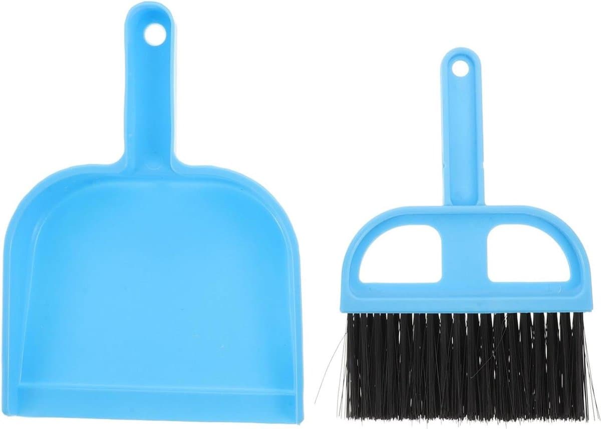 Mini Stoffer Blik - Kruimel Set - Kleine Oppervlakken Reinigen - Compact Ontwerp - 22 x 16 cm - Grijs — afbeelding 1