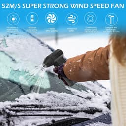 Elektrische Bladblazer - Mini Stofzuiger - Apparaten Reinigen - Krachtige 130.000 RPM - 8000 mAh Batterij - Zwart — thumbnail 3