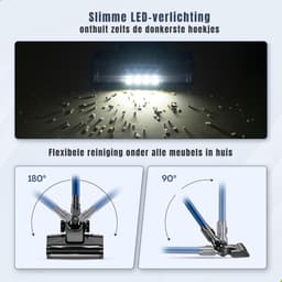 TIM® Steelstofzuiger met snoer - Steelstofzuiger - Stofzuiger - Zwart - 20cm x 34cm x 34cm — thumbnail 4