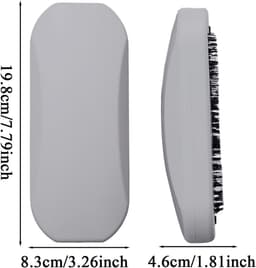 Tafelkruimelverzamelaar - Handafstoffer Schoonmaakborstel - Tafels Schoonmaken - Ergonomische Greep - 198 cm - Grijs — thumbnail 5