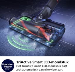 Philips Steelstofzuiger met Dweilfunctie XC7055/01 Aqua - Draadloos en Zonder Zak - Zuigmond met LED Verlichting — thumbnail 4