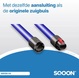 SQOON® - Zuigbuis geschikt voor Dyson V7, V8, V10, V11 en V15 blauw - Model 969109-01 — thumbnail 5